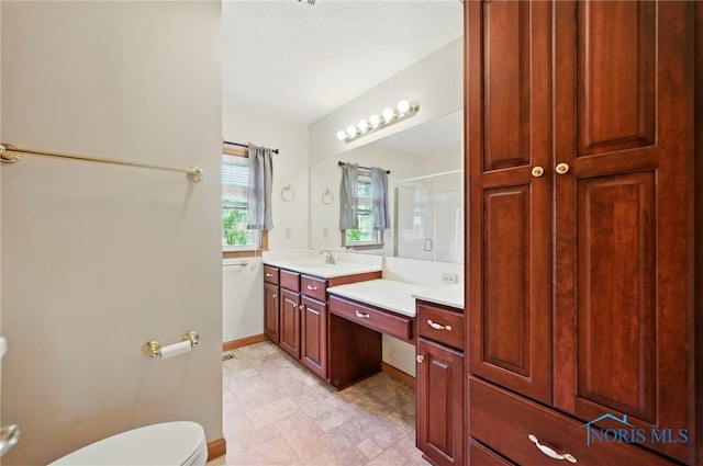 642 Edith Ave, Findlay, OH 45840 - full bathroom featuring vanity and an enclosed shower