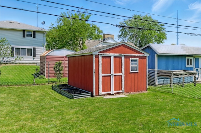 642 Edith Ave, Findlay, OH 45840 - view of shed with a fenced backyard