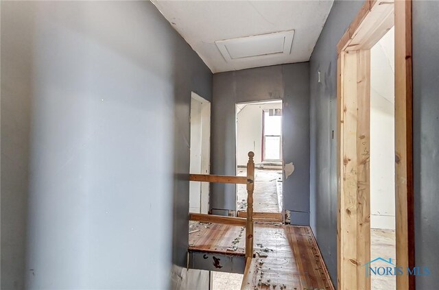 225 2nd St, Latty, OH 45855 - hallway featuring wood finished floors