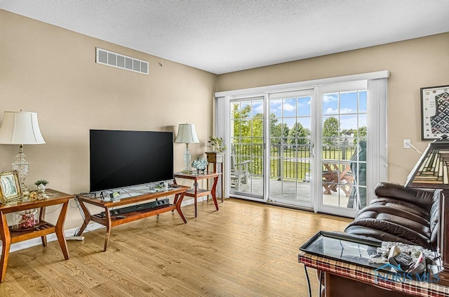 3040 Byrnwyck Unit 201, Maumee, OH 43537 - living room with wood finished floors and a textured ceiling