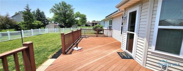 149 Carlee Ln, Findlay, OH 45840 - wooden deck with a fenced backyard