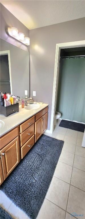 149 Carlee Ln, Findlay, OH 45840 - full bathroom featuring double vanity and tile patterned floors