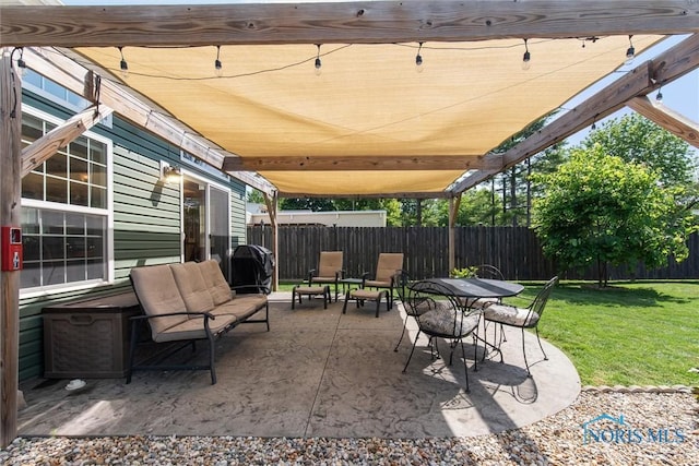 440 W 3rd St, Perrysburg, OH 43551 - view of patio featuring an outdoor living space