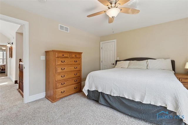 440 W 3rd St, Perrysburg, OH 43551 - bedroom with light carpet and a ceiling fan