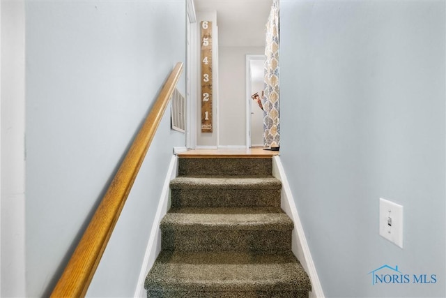 4252 Foxchapel Rd, Toledo, OH 43607 - stairs with baseboards