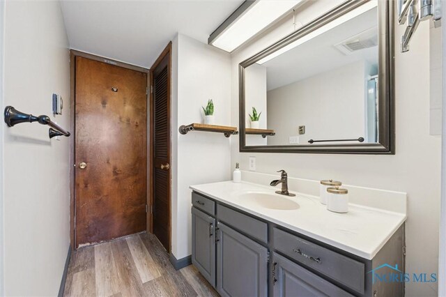 17715 Mitchell Rd, Bowling Green, OH 43402 - bathroom featuring wood finished floors and vanity