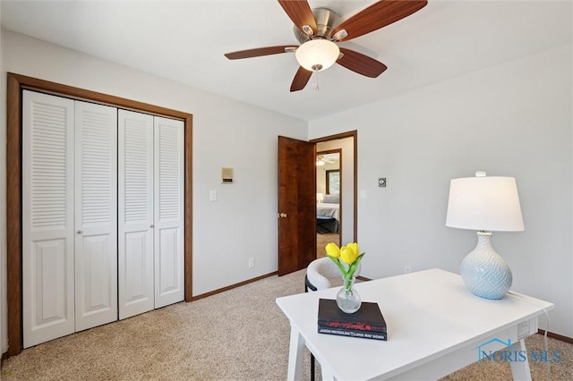 17715 Mitchell Rd, Bowling Green, OH 43402 - office space with light carpet and ceiling fan