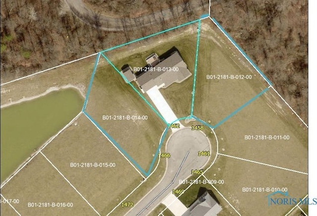 1462 Lee Ann Ave, Defiance, OH 43512 - aerial view of property's location featuring property parcel outlined