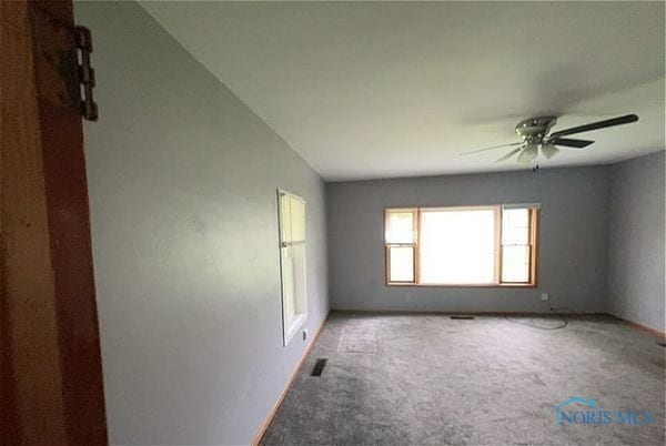 102 N Maple St, Payne, OH 45880 - carpeted empty room featuring ceiling fan