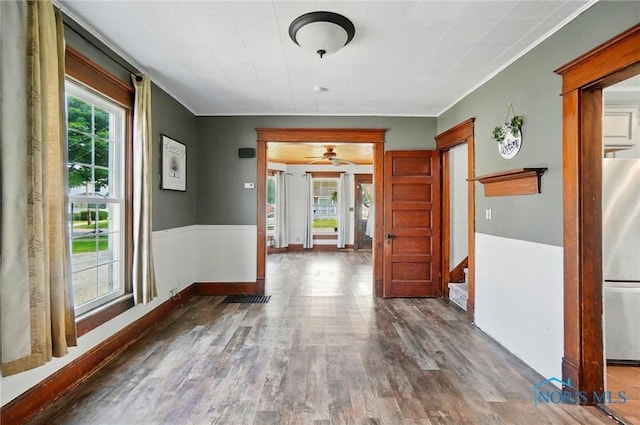638 W Elm St, Wauseon, OH 43567 - hallway with wood finished floors