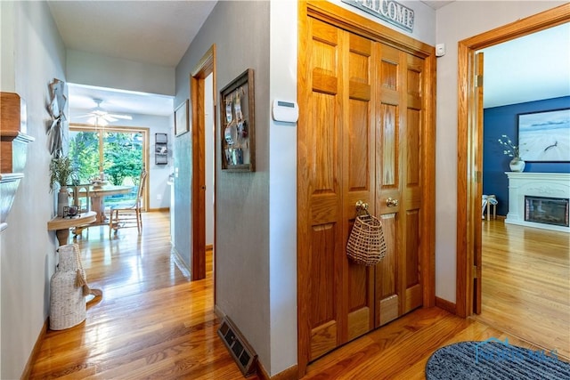 5868 Winslow Rd, Whitehouse, OH 43571 - hall featuring wood finished floors