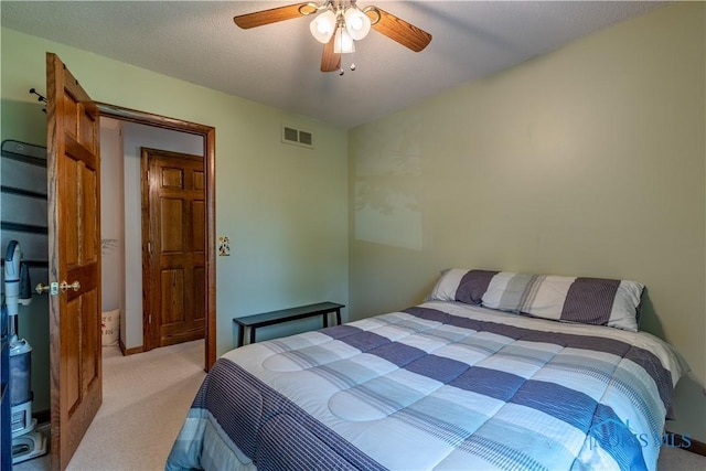 5868 Winslow Rd, Whitehouse, OH 43571 - bedroom with light carpet and a ceiling fan