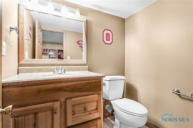 740 Tarra Oaks Dr, Findlay, OH 45840 - bathroom with vanity and tile patterned floors