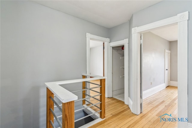 118 Allen Ave, Findlay, OH 45840 - corridor with an upstairs landing and light wood-type flooring
