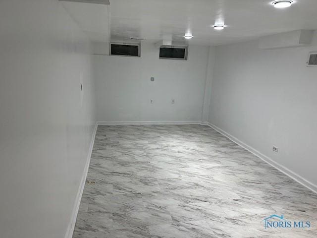 3748 Orono Dr, Toledo, OH 43614 - finished below grade area with baseboards