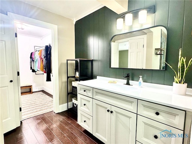 3391 Rd 144, Antwerp, OH 45813 - bathroom featuring vanity and wood finished floors