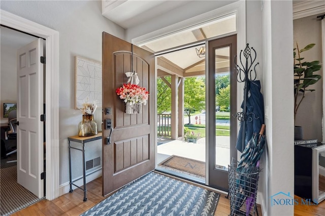 4811 Yosemite Pkwy, Sylvania, OH 43560 - entryway featuring wood finished floors