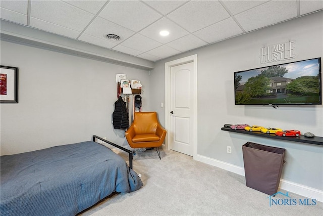 4811 Yosemite Pkwy, Sylvania, OH 43560 - bedroom featuring carpet and a paneled ceiling