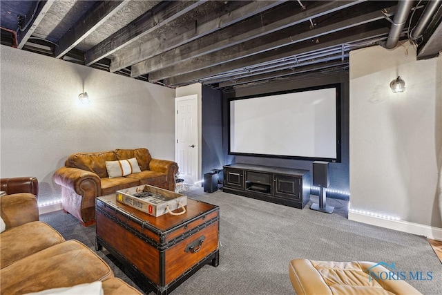 4811 Yosemite Pkwy, Sylvania, OH 43560 - carpeted home theater room featuring baseboards