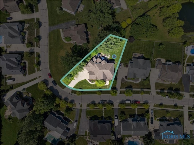 4811 Yosemite Pkwy, Sylvania, OH 43560 - aerial perspective of suburban area featuring property parcel outlined