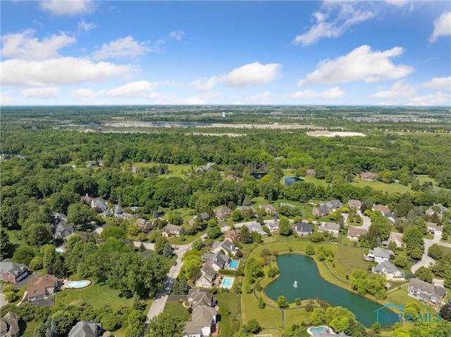 4811 Yosemite Pkwy, Sylvania, OH 43560 - aerial view of residential area featuring a large body of water