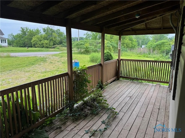 1447 US Highway 20, Edon, OH 43518 - deck with a lawn
