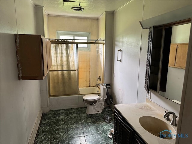 1447 US Highway 20, Edon, OH 43518 - full bathroom featuring vanity, shower / bathtub combination, and a textured ceiling