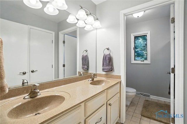 4329 Woodbriar Dr, Toledo, OH 43623 - bathroom featuring tile patterned flooring and double vanity