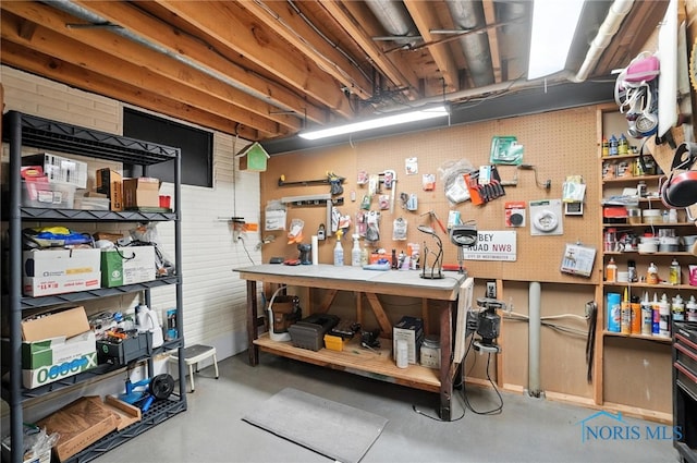 4329 Woodbriar Dr, Toledo, OH 43623 - below grade area featuring a workshop area