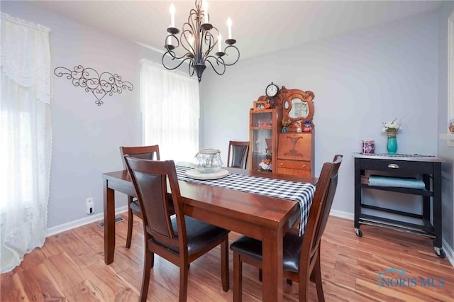 1932 Queenswood Dr Unit U5, Findlay, OH 45840 - dining room featuring a chandelier and light wood-style floors