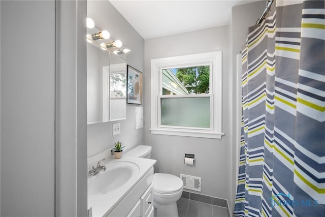 2058 Berkshire Pl, Toledo, OH 43613 - bathroom featuring tile patterned flooring, vanity, and a shower with curtain