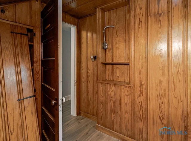 1302 Laning Rd, Toledo, OH 43615 - detailed view of wood finished floors and wood walls