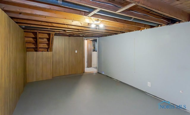1302 Laning Rd, Toledo, OH 43615 - finished below grade area featuring wooden walls