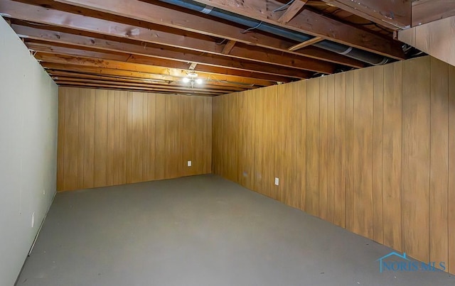 1302 Laning Rd, Toledo, OH 43615 - finished below grade area featuring wooden walls