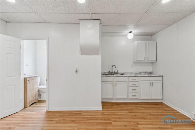 22856 Main St, Custar, OH 43511 - bar featuring a drop ceiling and light wood finished floors