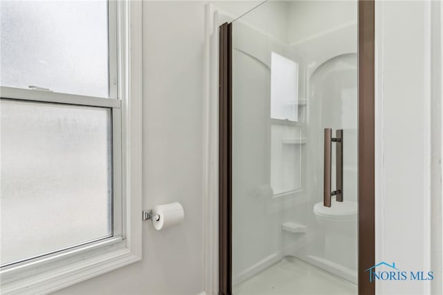 22856 Main St, Custar, OH 43511 - bathroom with toilet and a stall shower