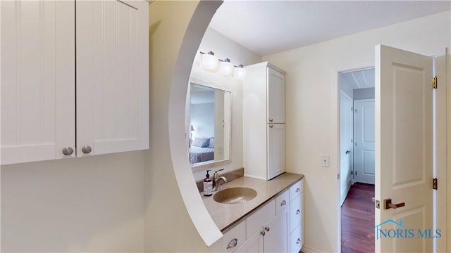 2109 Ottawa River Rd Unit 3C, Toledo, OH 43611 - ensuite bathroom with vanity and wood finished floors