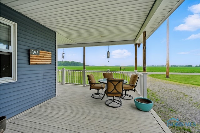 12505 Bloomlock Rd, Delphos, OH 45833 - deck featuring a rural view