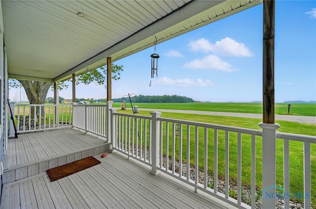 12505 Bloomlock Rd, Delphos, OH 45833 - deck featuring a lawn