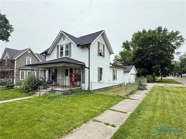613 Maplewood Ave, Delta, OH 43515 - view of front of home with a porch