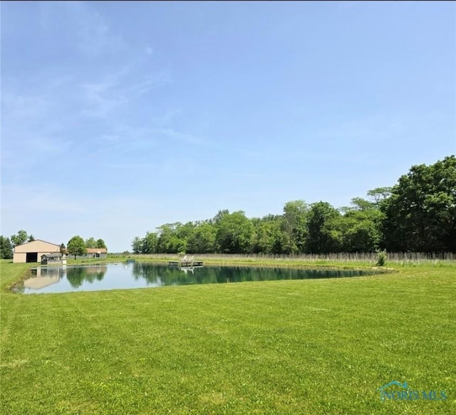 17738 County Rd E, Bryan, OH 43506 - view of green lawn featuring a water view