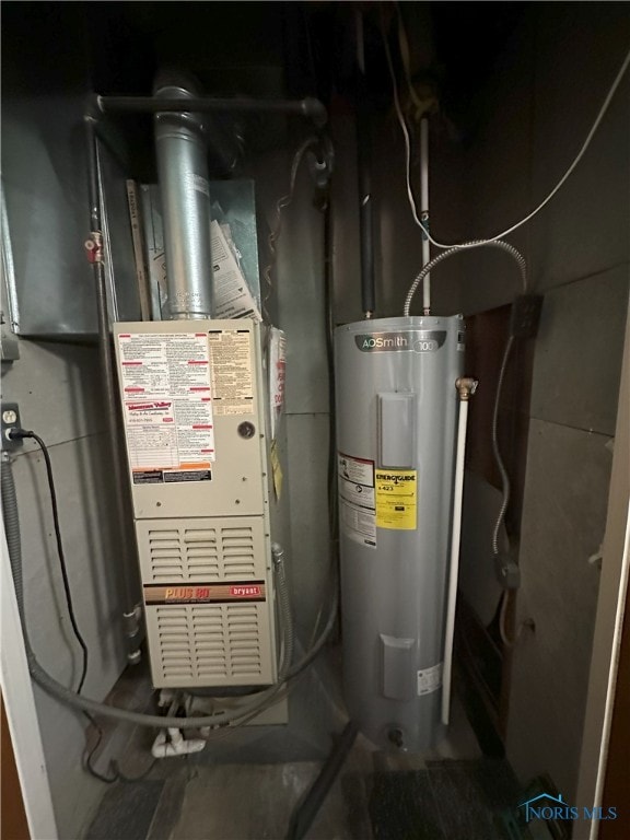5916 E Benalex Dr, Toledo, OH 43612 - utility room featuring water heater