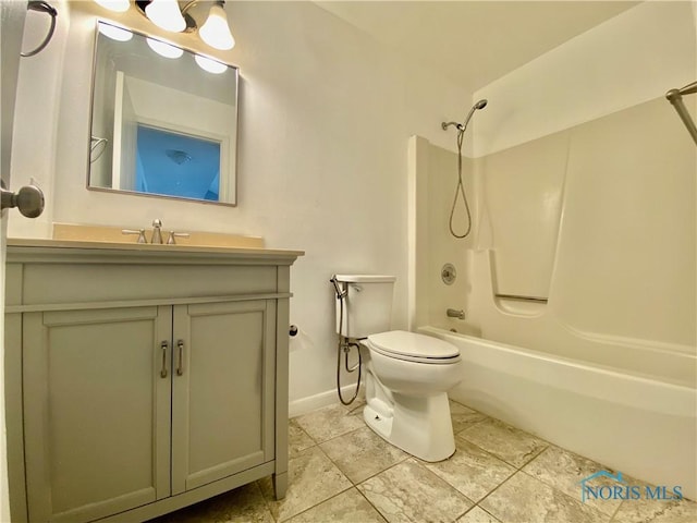 3800 Harrowsfield Rd, Sylvania, OH 43560 - bathroom featuring tub / shower combination, vanity, and tile patterned flooring