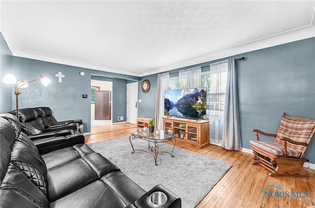 238 Richards Rd, Toledo, OH 43607 - living room with wood-type flooring and baseboards