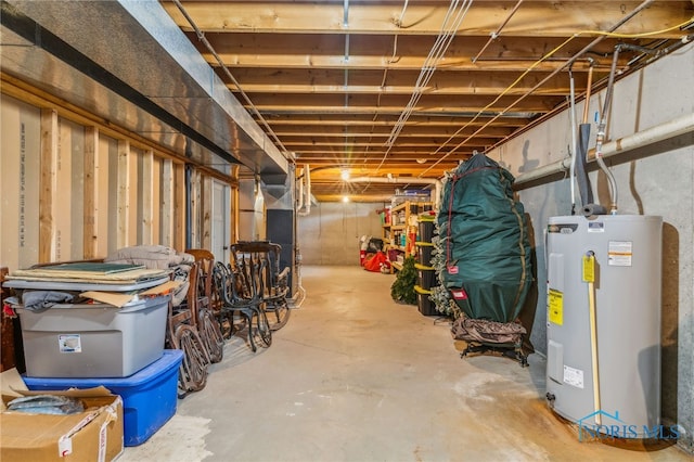 4220 N County Road 33, Tiffin, OH 44883 - unfinished basement featuring water heater and heating unit