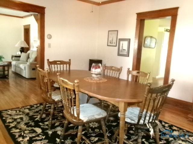 252 N Walnut St, Ottawa, OH 45875 - dining area with wood finished floors