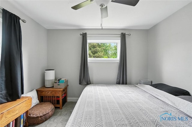 1022 Clough St, Bowling Green, OH 43402 - carpeted bedroom featuring ceiling fan and baseboards