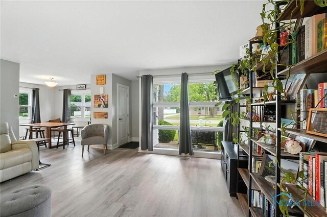 1022 Clough St, Bowling Green, OH 43402 - living area featuring wood finished floors