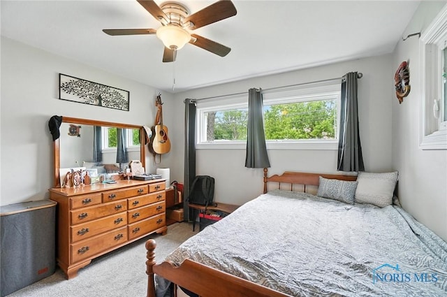 1022 Clough St, Bowling Green, OH 43402 - bedroom featuring carpet flooring and ceiling fan