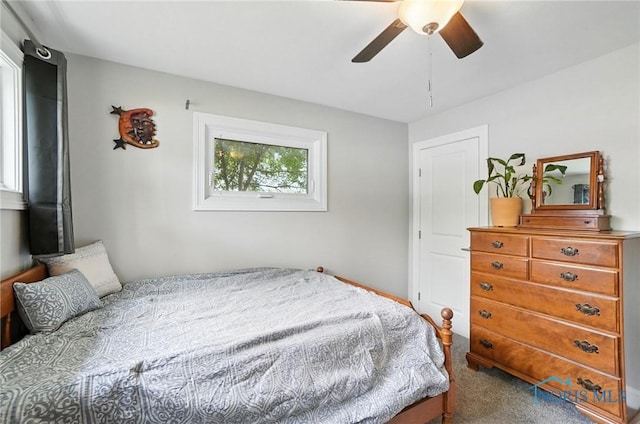 1022 Clough St, Bowling Green, OH 43402 - carpeted bedroom with a ceiling fan